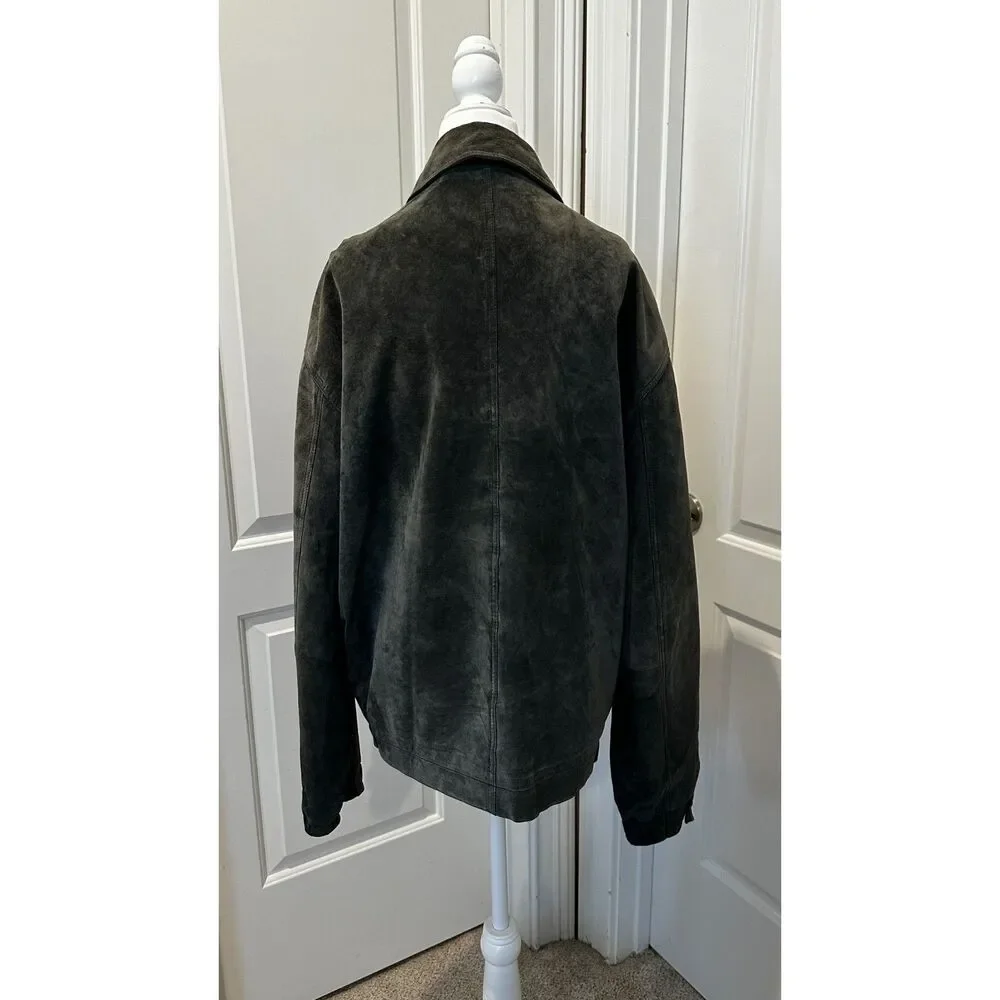 Men's Black Genuine Leather Coat Jacket